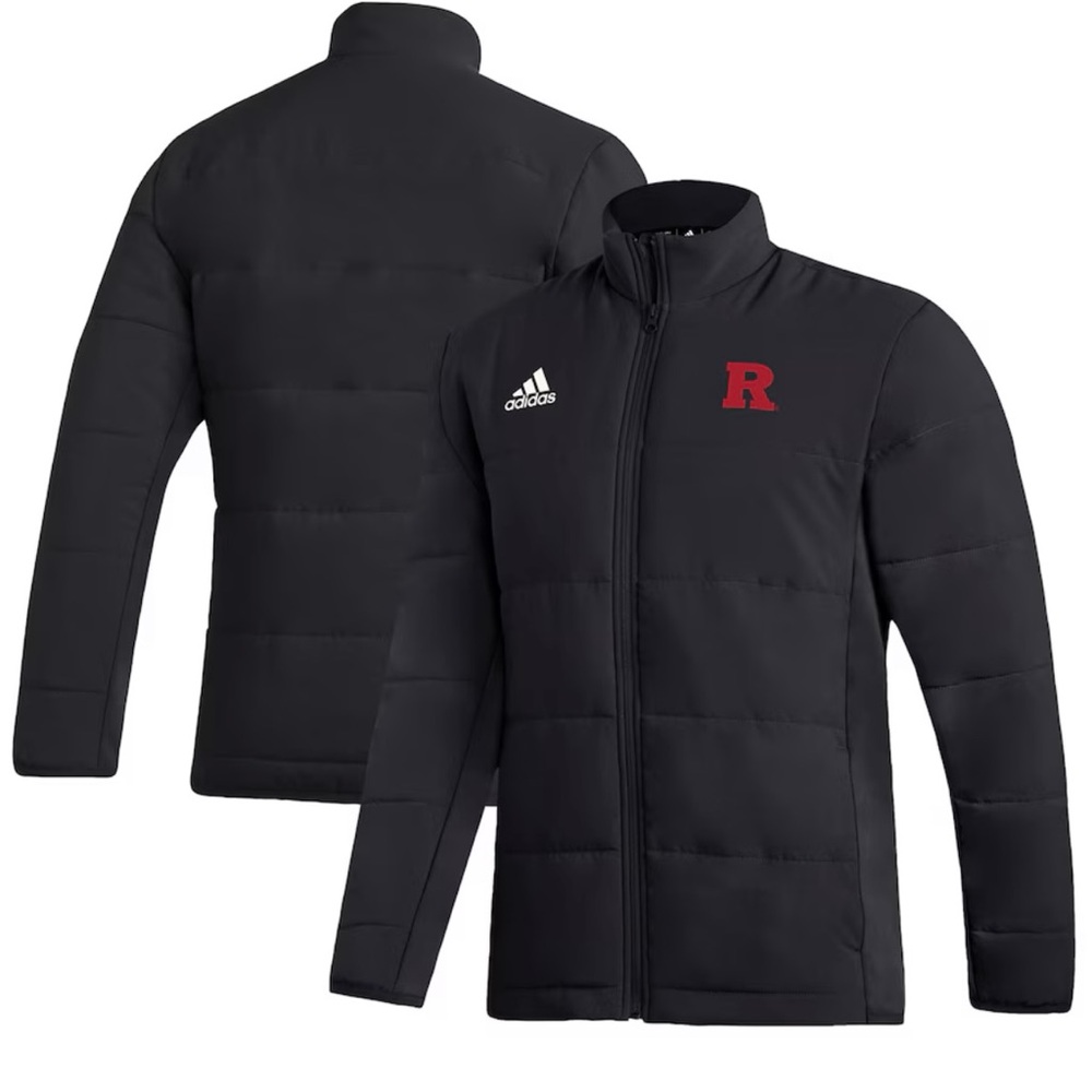 Adidas Rutgers Scarlet Knights Red Mid Weight Team Issue Jackets GE2868